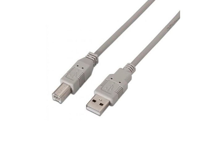 Cable de Datos Aisens (USB - USB - Beige)