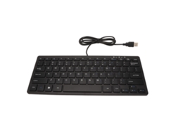 Teclado Usb Con Cable De 78 Teclas, Ultradelgado, Mini, Portátil, Antideslizante, Silencioso, Negro.
