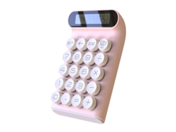 Calculadora mecánica con llave eléctrica para uso diario y básico de oficina, con pantalla LCD