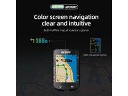 Igpsport Bsc300 Gps Para Bicicleta Pantalla A Color Inalámbrico Compatible Con Navegación De Mapas Globales Y Entrenamiento En Interiores