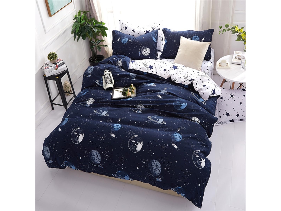 Juego Funda Nórdica Piezas Juego Ropa Cama Adultos Microfibra Material Funda Almohada Color 220x240cm