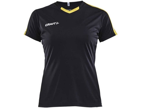 Camiseta de Mujer para Fútbol CRAFT Progress Contrast Negro (S)
