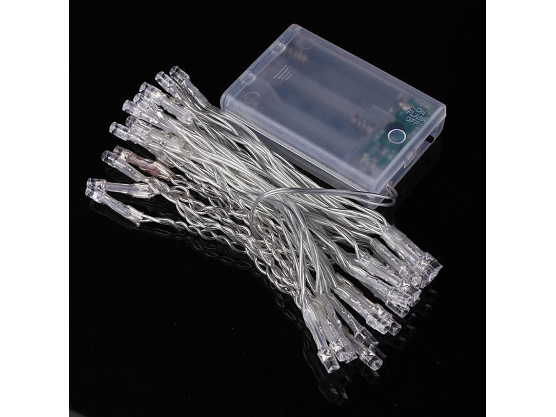 Luces navideñas de 4 m y 40 LED a pilas para bodas, fiestas y decoración navideña. Oferta!