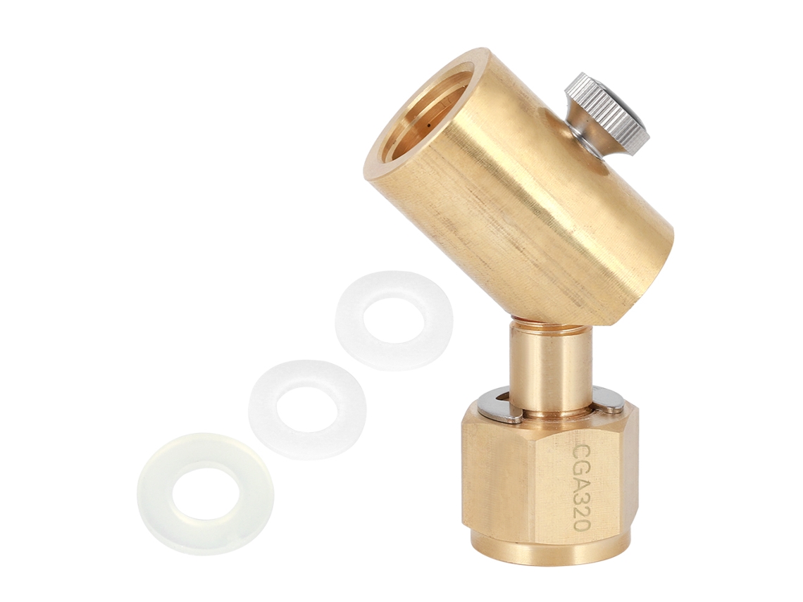 Adaptador De Recarga De Co2 Cga320 Con Válvula Para Accesorio De Bebidas Sodastream Soda Club
