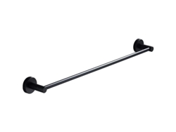 Toallero americano simple negro, toallero de baño, construcción de acero inoxidable, estilo moderno para baño, para perforación Jortmrd (50 cm)