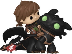 Figura FUNKO Pop! Rides DLX: Cómo entrenar a tu dragón - Hiccup con Toothless (Posible Chase)