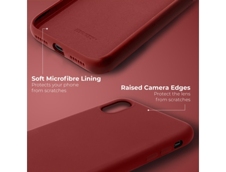 Funda Temperamental Projetada Acabamento Fosco para iPhone XS MOOZY Silicona Líquida Vintage