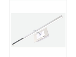 Aplique LED de pared para iluminar cuadros, espejos, murales, 8W ,tono de luz neutro 4000K , acabado Cromo brillante. 46cm PAPUQ