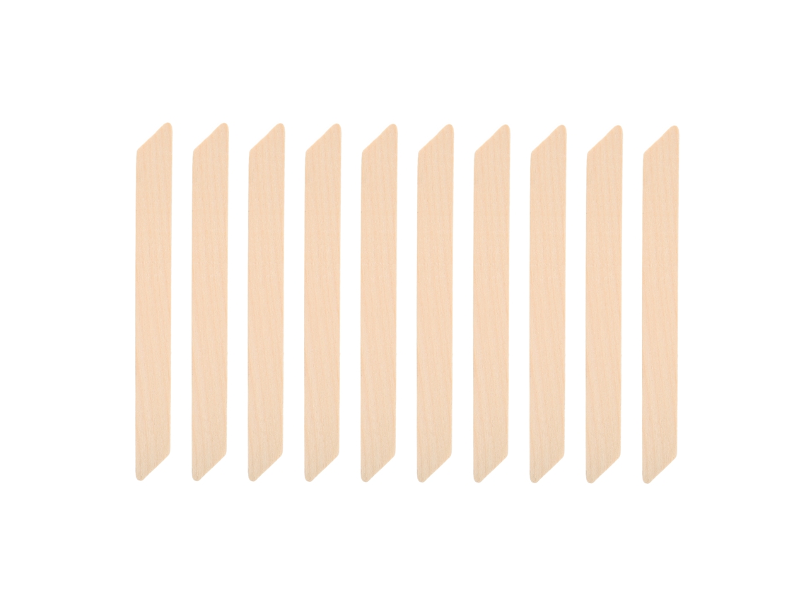 10pcs Palillos De Cera De Madera Espátulas Aplicadores Herramienta Para Depilación De Piernas Brazos Rostro