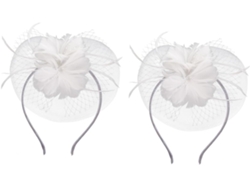 Tocado De Novia Elegante De 2 Piezas Con Plumas Y Accesorio Para El Cabello Para Fiestas Y Eventos.