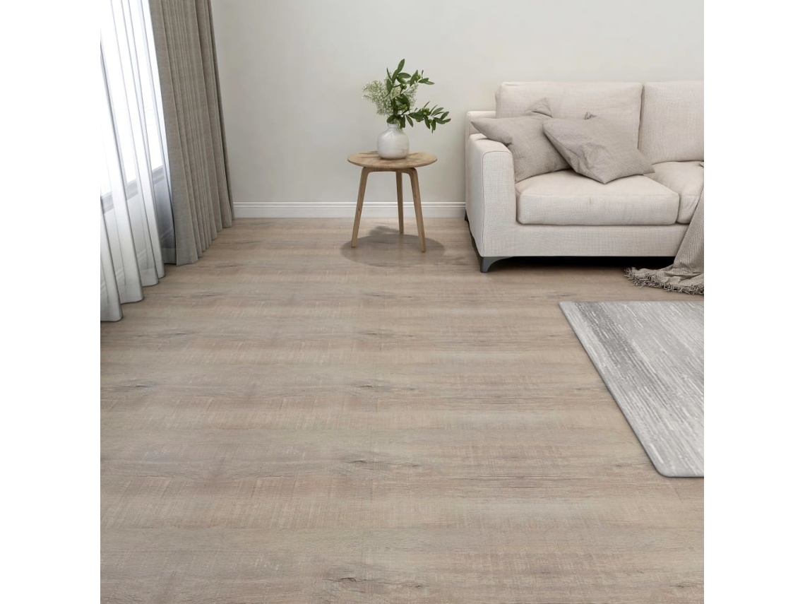 Lamas Para Suelo Autoadhesivas 55 Uds Pvc Gris Taupe 5,11 M²