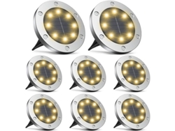 2026-lâmpadas Solares De Terra Led Luz Branca Quente Impermeáveis Ip65 Para Jardim Paisagístico