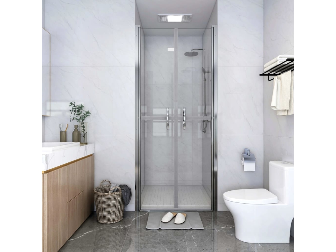Puerta De Ducha Transparente Esg 76x190 Cm