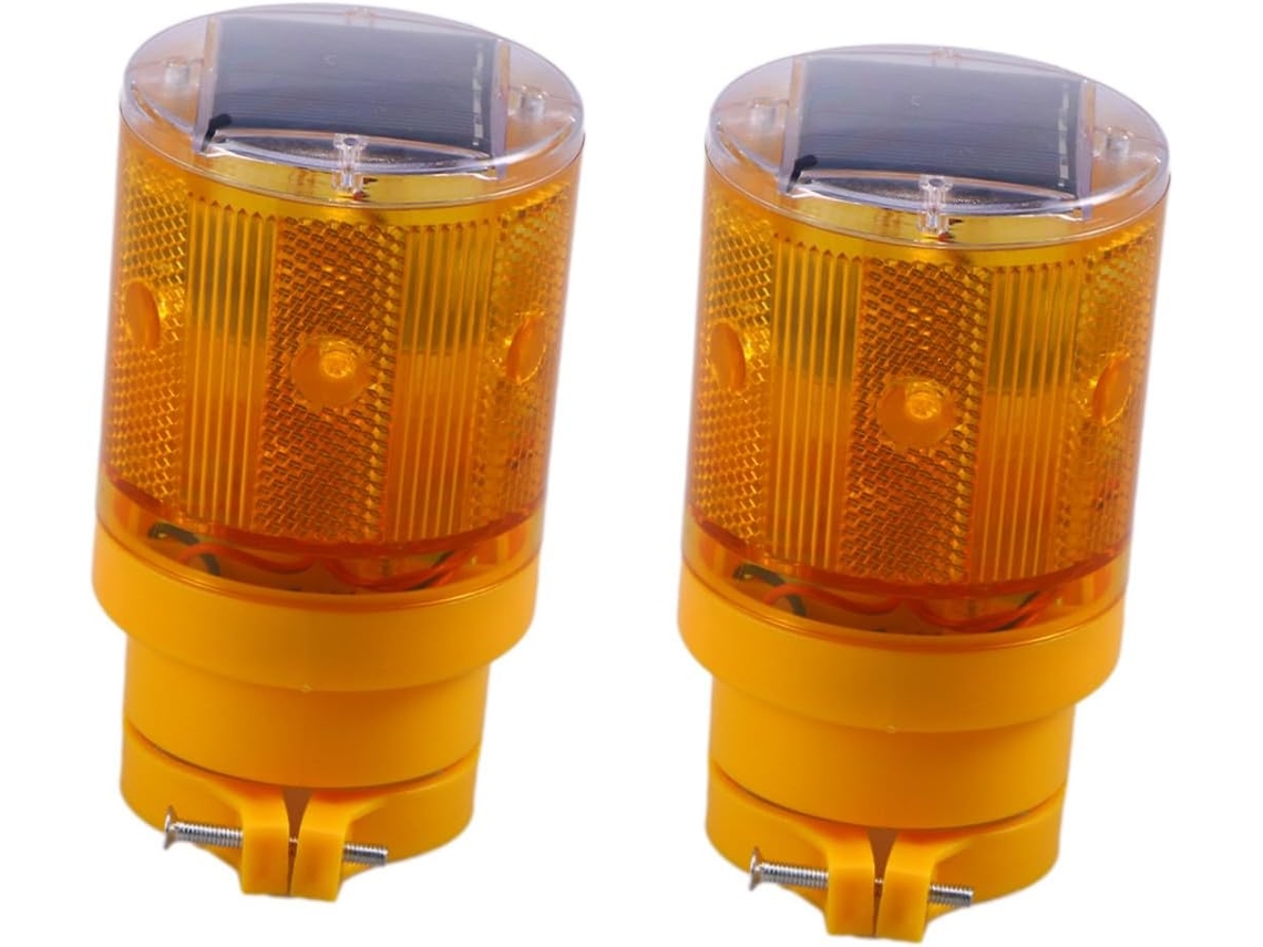 Semáforo Solar Led Intermitente, Pacote Com 2 Unidades, Faixa