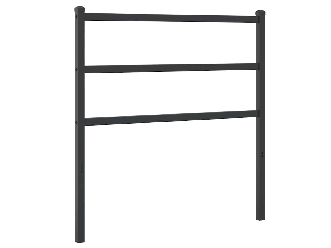 Maison Exclusive - Cabecero De Repuesto De Metal Negro 90 Cm