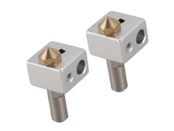 2x Mk10 Hotend Kit For 3d Printer M7 Nozzle And Throat With Ptfe Tube And Aluminum Heater Block Improved Version