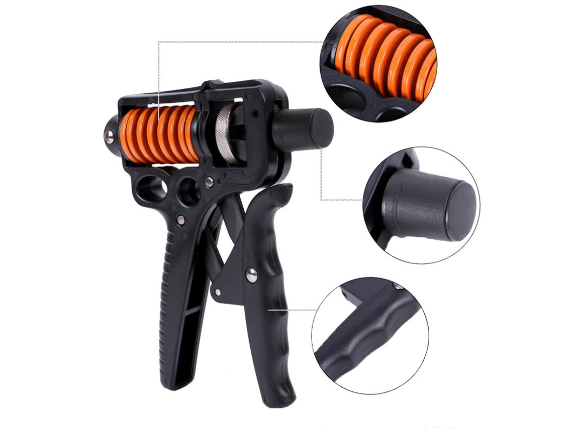 Pretokaload 5-165kg Fortalecedor Pegada Manual Ajustável Expansor Dedos Treinador Punho Antebraço Mola Aço