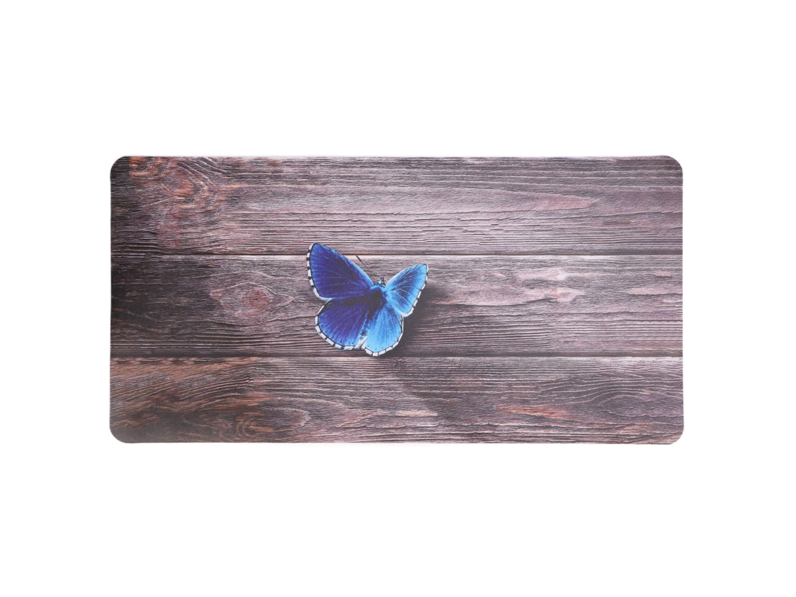Mouse Pad Para Mesa (fácil De Limpar, Espessado) Pad De Couro Com Padrão De Borboleta Impresso Para Escritório E Jogo