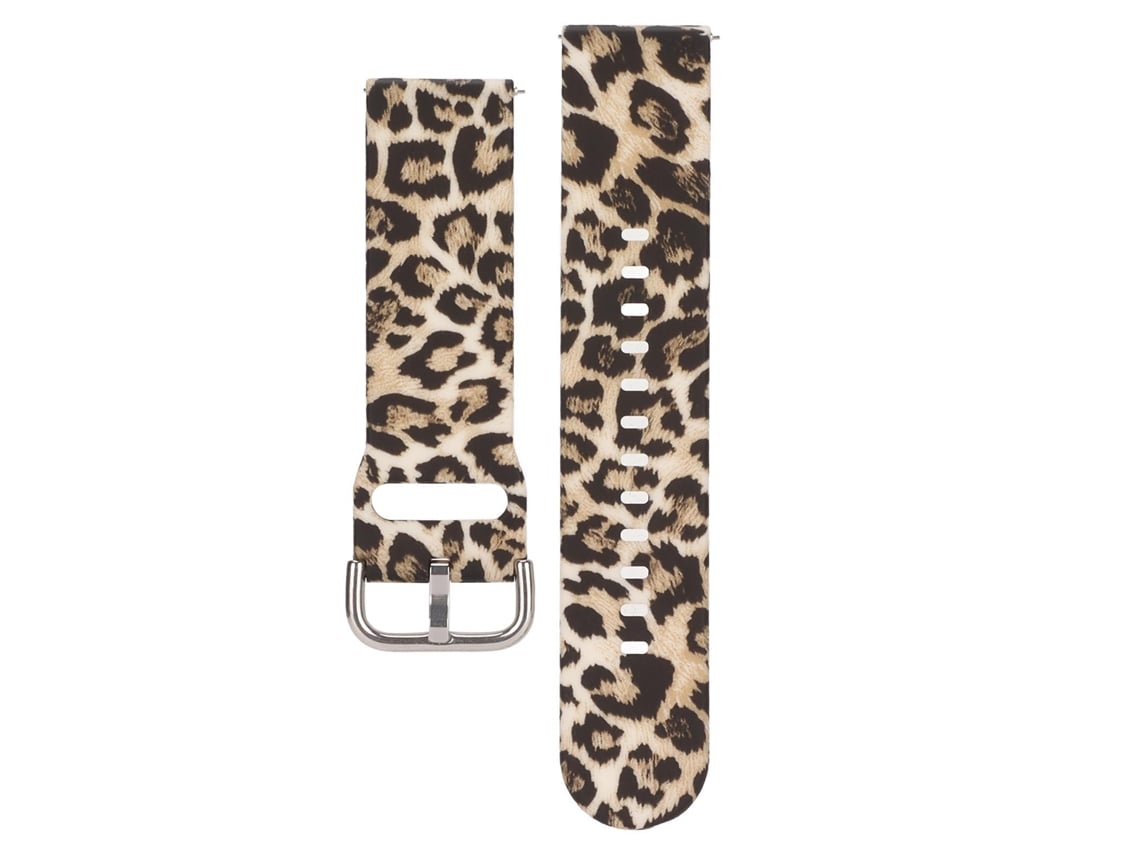 Pulsera De Silicona Suave Para Amazfit Gtr 3 De 22 Mm Con Cierre Rápido, Estampado De Leopardo.