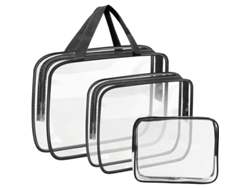 2026altiro-bolsa Transparente Para Toallas, Bolsa De Viaje, Neceser De Maquillaje Con 3 Tamaños (grande, Mediano, Pequeño).