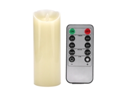 Vela Led Sin Llama Con Mando A Distancia, Decorativa, 10 Cm, Luz Amarilla, Regulable, Para Habitaciones.