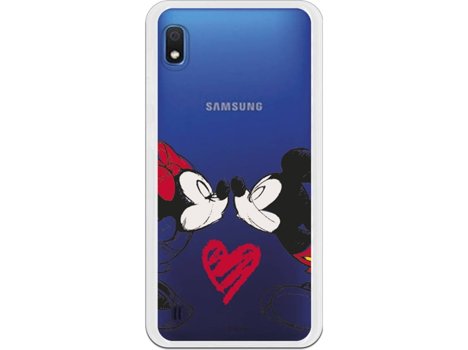 Carcasa Samsung Galaxy A10 DISNEY Mickey y Minnie Beso Multicolor