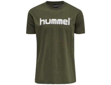 Camiseta de Hombre para Fútbol HUMMEL Go Logo Algodón Verde (M)