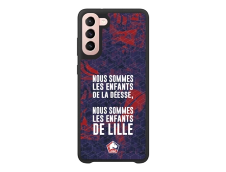 Funda Móvil Oficial Lille Fc para Samsung Galaxy S22 PHONECASES3D Piel Sintética Negro