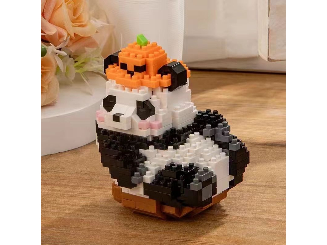 (estilo 4) Minibloques De Construcción 3d De Panda Creativo, Juguete De Ciudad Diy Para Niños, Juguete Educativo