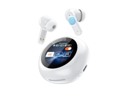 Auriculares Sem Fio Led Cheia Smart Touch Dágua Yizhood Tecido Bluetooth Blanco