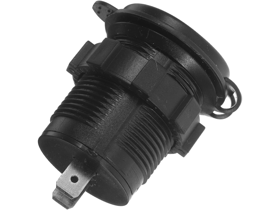 Cargador Usb De Doble Puerto Con Voltímetro, Rojo, Resistente Al Agua, Enchufe Multifuncional Para Teléfonos Y Tabletas.