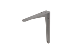 Soportes para estantes de aluminio Herakles plateados 190 x 165 mm por pieza WOVAR