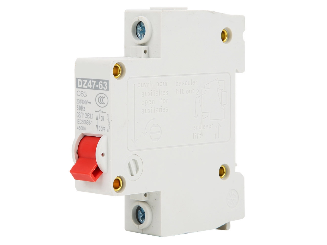 12pcs Interruptor Miniatura Inteligente Dz47-63 1p 63a Para Hogar Rail Din