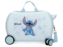 DISNEY Maleta Correpasillos ABS Rígida Happy Stitch Azul