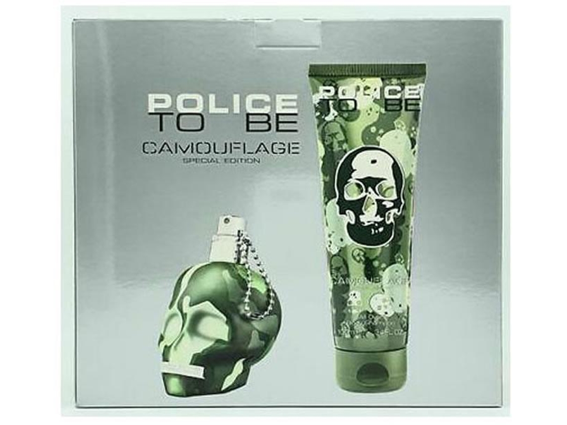 Cofre de Perfume POLICE To Be Camouflage Eau de Toilette + Champô Perfumado (40 ml + 100 ml)