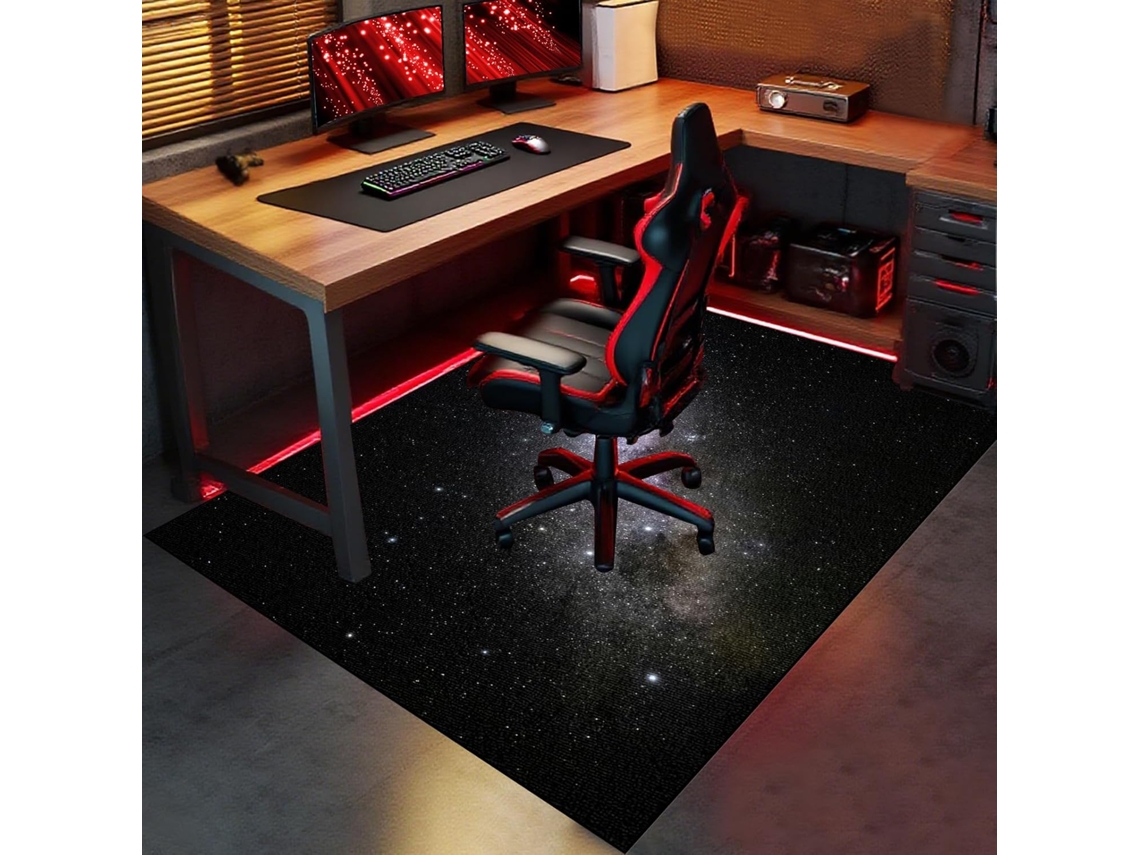 Alfombrilla Antideslizante Silla Gaming, Oficina, Madera, Suelo Escritorio Suelos Ruedas,, 90 X 120 Cm