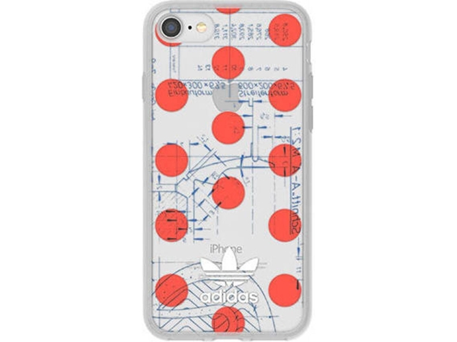 Funda iPhone 6, 6s, 7, 8 ADIDAS Seethrough Rojo