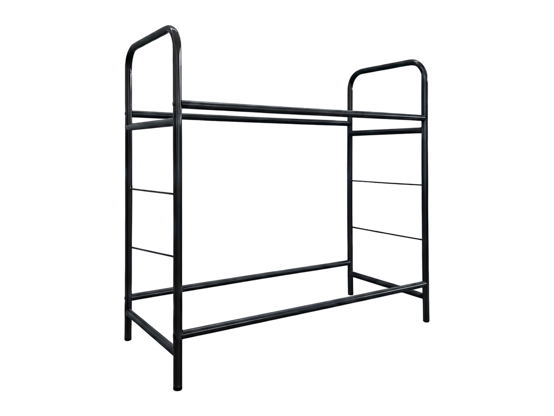 Relaxdays Estantería Para 8 Neumáticos, 106x106x46 Cm, Carga 200 Kg, Acero, 2 Niveles, Negro