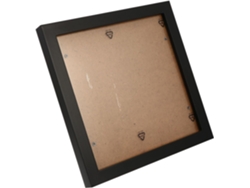 Marco De Fotos Cuadrado De Madera Sintética Negra, Sencillo Y Creativo, Para La Decoración Y Protección De La Oficina.