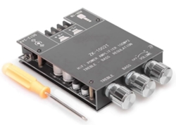 Placa Amplificadora -1002t Con Control De Agudos Y Graves, Entradas Aux Bluetooth
