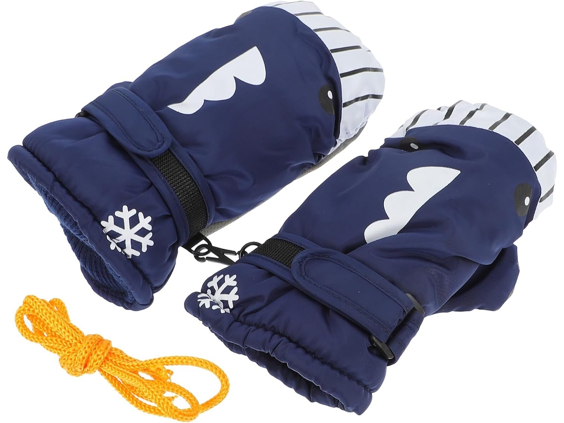 Luvas De Esqui Para Meninos E Meninas, Luvas De Inverno, Impermeáveis, Quentes E Ajustáveis Para Esportes.