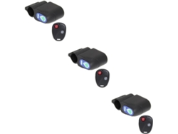 Juego de 3 candados para bicicleta con alarma de seguridad, cierre antirrobo, resistentes al agua y fáciles de instalar.
