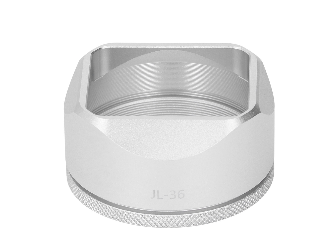 Capucha De Lente Cuadrada De Aleación De Aluminio Para Cámara X100vi X100v Compatible Con Filtros Externos Plata