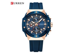 Reloj Deportivo Multifuncional De Silicona Con Seis Manecillas, Calendario Y Resistente Al Agua Para Hombre (azul).