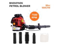 Soplador De Hojas De Mochila A Gasolina De 80cc, 900cfm,3.5 Kw, 7500rpm, Profesional Para Limpieza De Jardines,92,2m/s,tipo Mochila,diseño Ergonómico