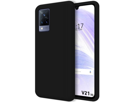 Carcasa Vivo V21 5G TUMUNDOSMARTPHONE Silicona Líquida Negro