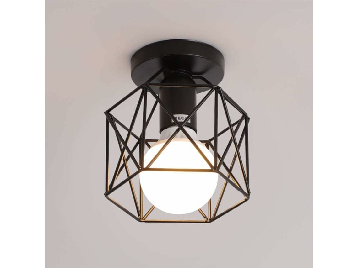 Lámpara de techo semiempotrada de estilo industrial rústico, diseño exquisito para cocina, pasillo, dormitorio, comedor y sala de estar (cobertura)
