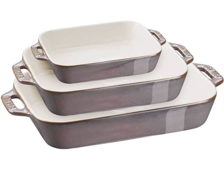 Bandeja para Asar STAUB (Gris - Cerámica)