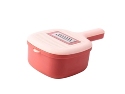 Picadora de verduras manual versátil: corta patatas y cebollas con seguridad. Rosa. Everley891