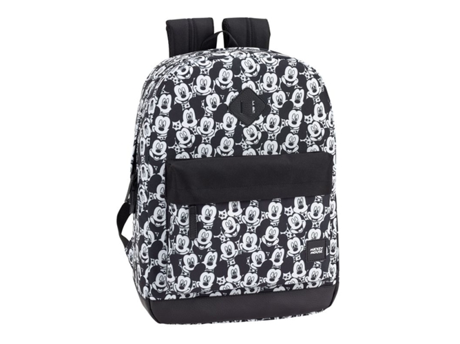 Mochila Safta Ordenador mickey disney 43cm 1516 pulg licencia negra slim de minnie mickie mouse varios tamaños junior 320x140x430mm